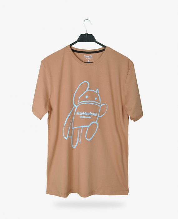 Intel Android Baskılı T-shirt