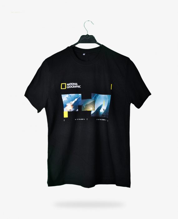 National Geo Baskılı T-shirt